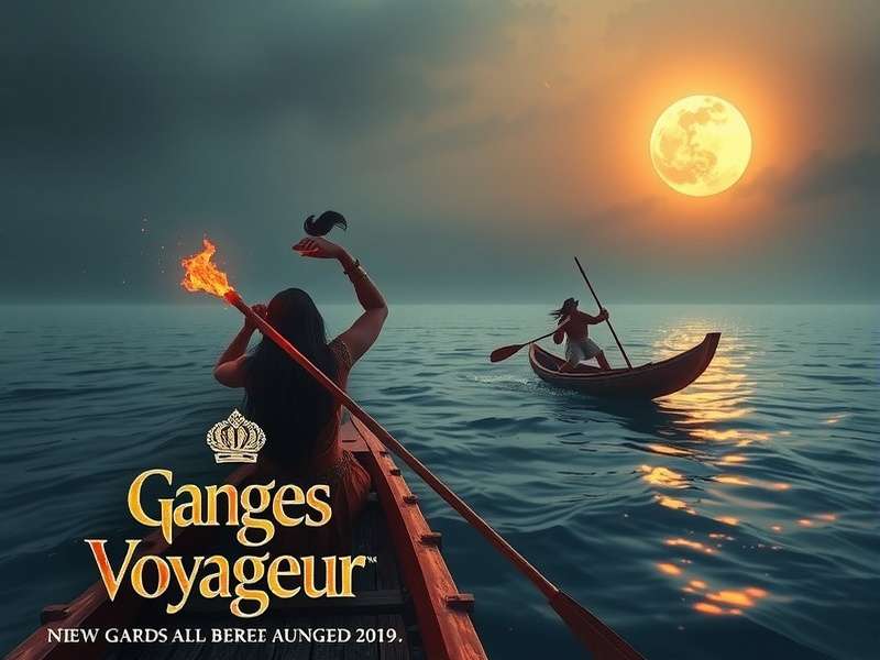 Ganges Voyageur game screenshot showing river journey